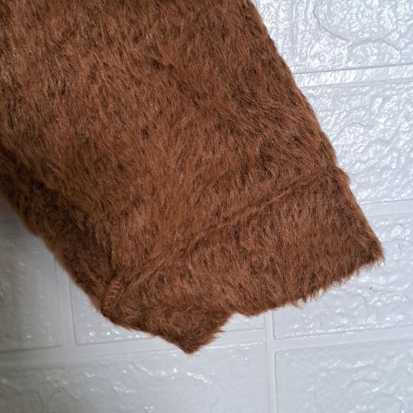 Cotton Emporium Fuzzy Front Pockets Shirt Jacket Shacket - Picture 8 of 10